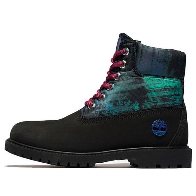 (WMNS) Timberland Heritage NL Sky 6 Inch Waterproof Boots 'Black Nubuck with Print' A2G2KW
