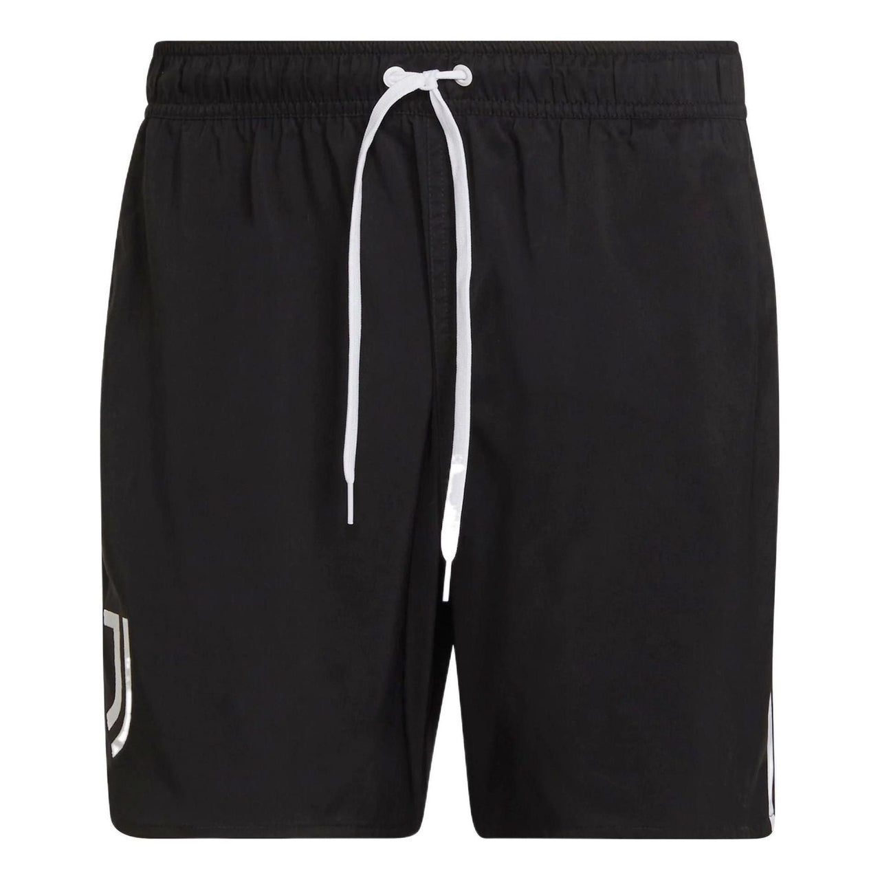 Men's adidas Swim Athleisure Casual Sports Beach Stripe Shorts Black HA6956