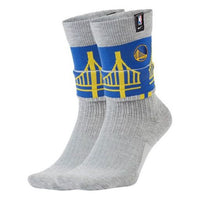 Nike Unisex Golden State Warriors Courtside Nba Sports Socks 1 Packs Gray CK6896-063