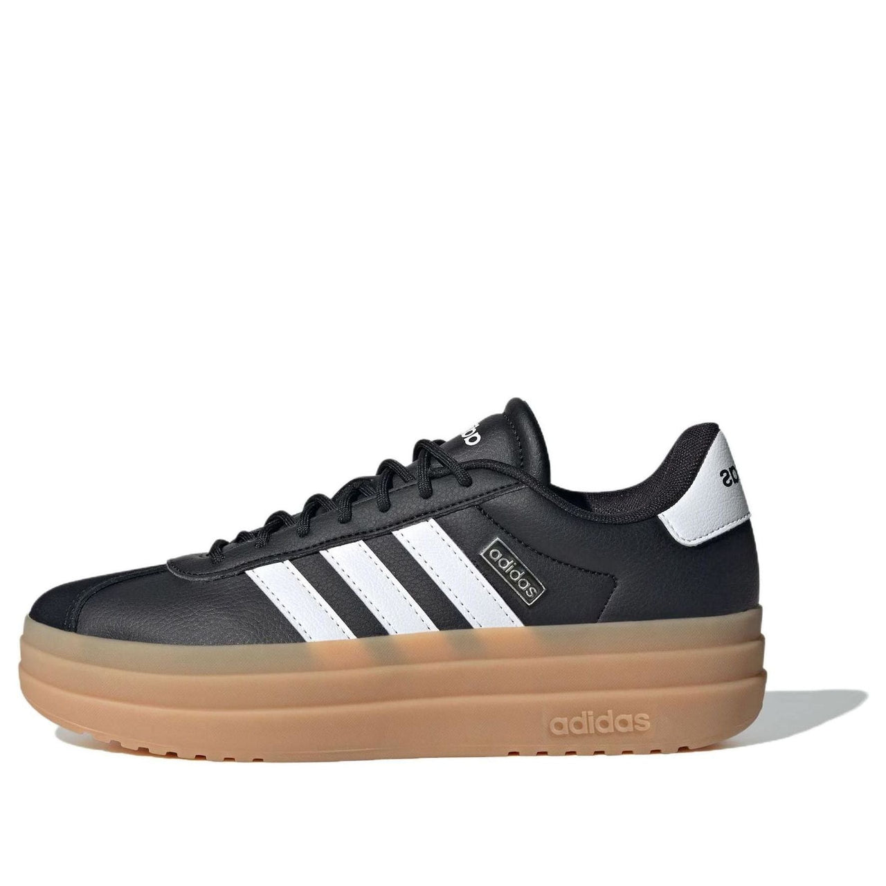 (WMNS) adidas VL Court Bold 'Black White Gum' IH3081