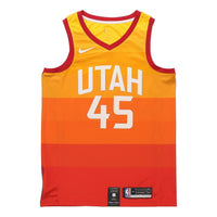 Nike NBA City limited SW Fan Edition 19-20 Season Utah Jazz 4 No. 5 Basketball Jersey/Vest Orange AJ4648-728