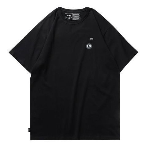 Men's Vans Off The Wall Tee Minimalistic Logo Short Sleeve Black VN0A49R7BLK