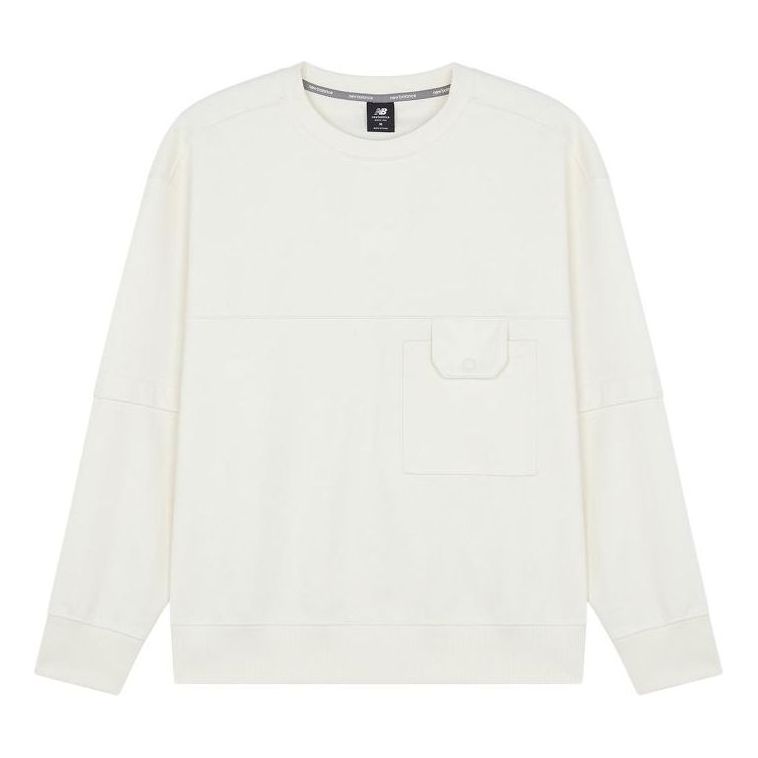New Balance Casual Lifestyle Sweatshirt 'White' AMT21369-IV