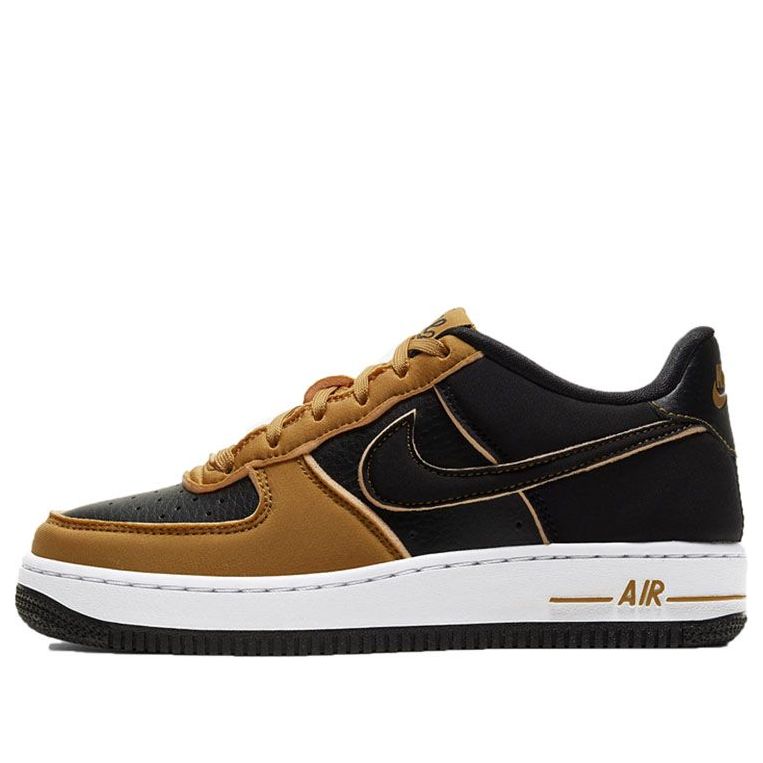 (GS) Nike Air Force 1 Low 'Black Yellow Orange' CD7406-003
