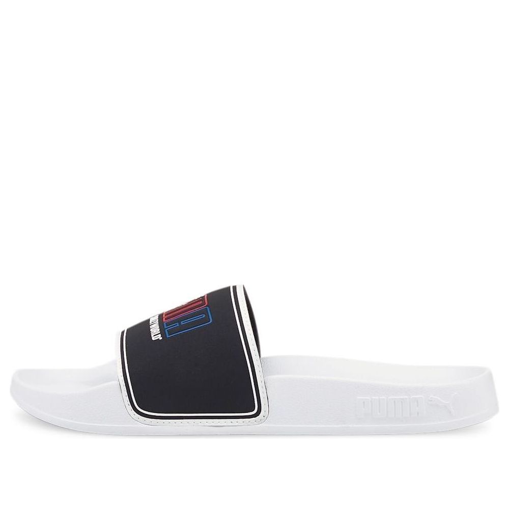 (GS) PUMA x SmileyWorld Leadcat 2.0 Slides 'White Black' 384494-01