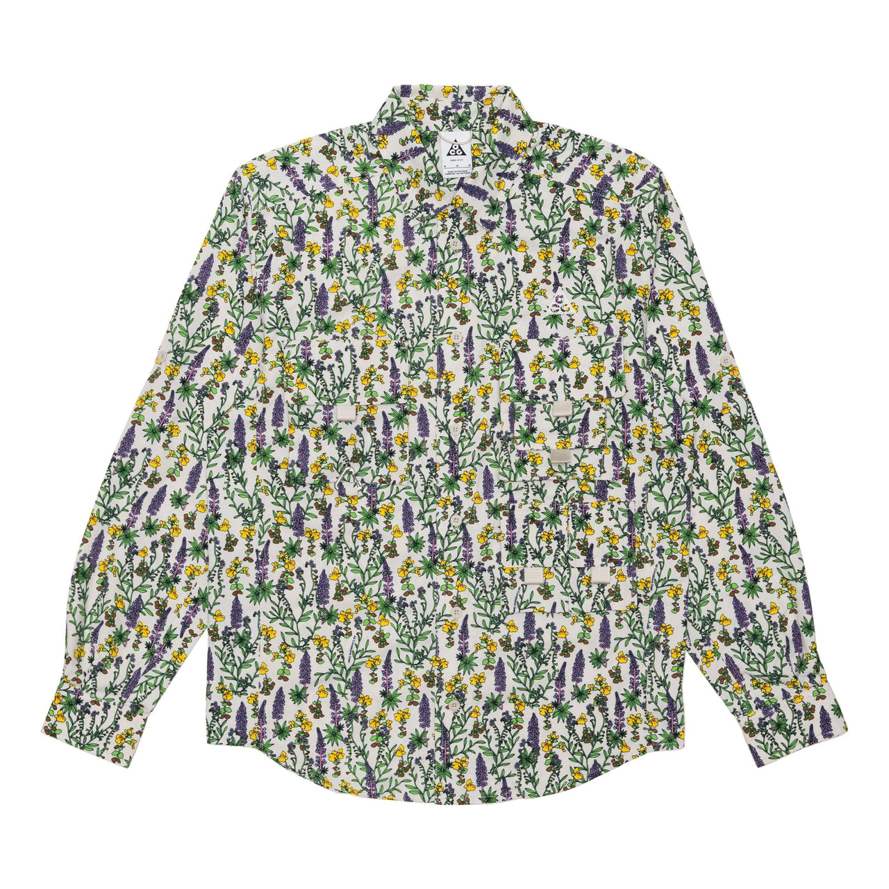 Nike SS22 Dri-FIT ACG UV Version Floral Long Sleeves Shirt Green DN3942-072