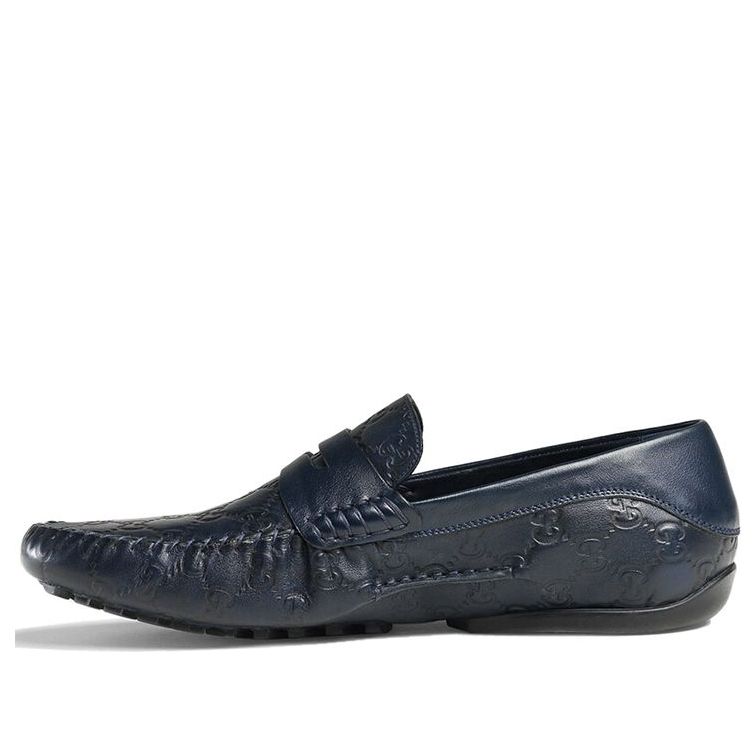Gucci Penny Slip On Loafers 'Navy Blue Leather' 372329-AA6F0-4009