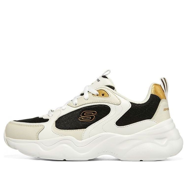 (WMNS) Skechers D'Lites Airy 3.0 'White Black' 896074-WBGD