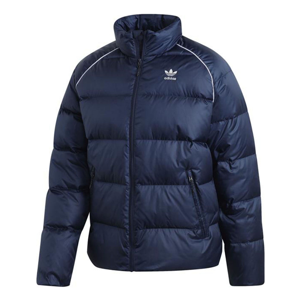 adidas originals Adicol Jacket 1 Stay Warm Solid Color raglan sleeve Stand Collar Down Jacket Navy Blue ED5838