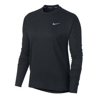 (WMNS) Nike Element Casual Sports Round Neck Long Sleeves Running Hoodie Black 928742-010