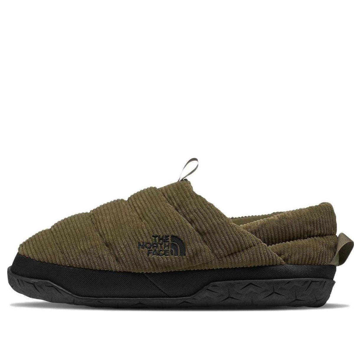 THE NORTH FACE Corduroy Nuptse Mules 'Military Olive' NF0A7W4M-WMB