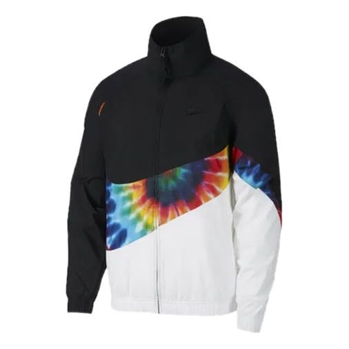 Nike Big Swoosh Rainbow Large Logo Jacket Black CI9596-010