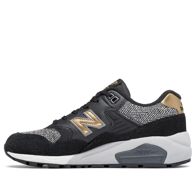 (WMNS) New Balance 580 Series Sneakers Black/Gold WRT580CD
