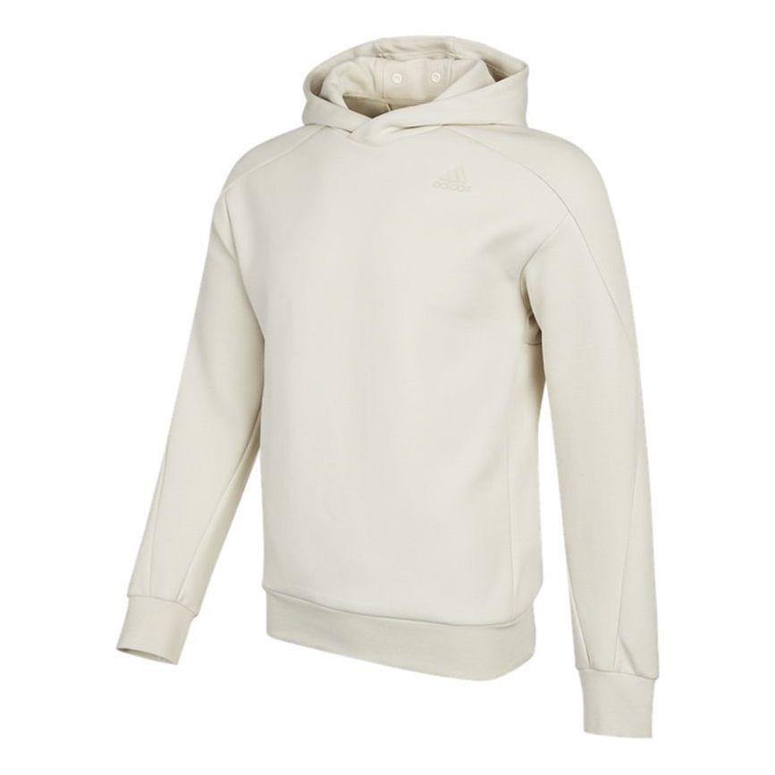 Men's adidas Th Mask Hoody Sports Pullover Creamy White H39297