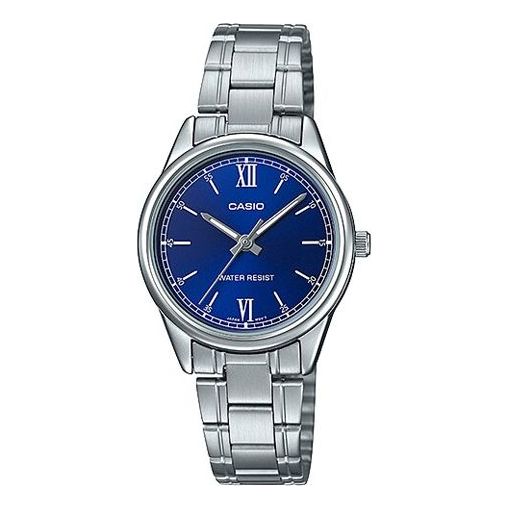 CASIO DRESS SeriesFashion Stainless Steelband Wrist Classic Blue Silver/Blue Quartz Waterproof SilverBlue Analog LTP-V005D-2B2