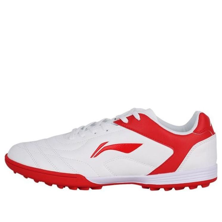 Li Ning TF Football Shoes 'White Red' YSTT007-1