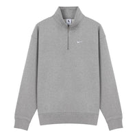 Nike Solo Swoosh 1/4-zip sweatshirt 'Grey' DQ5210-063