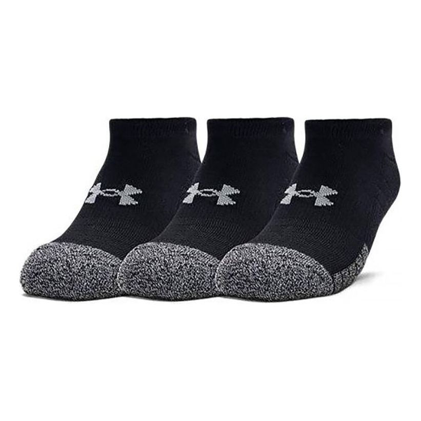 Under Armour HeatGear No Show Socks 3-Pack 'Black' 1346755-001