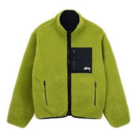 Stussy Reversible Sherpa Jacket 'Green Black' 118520