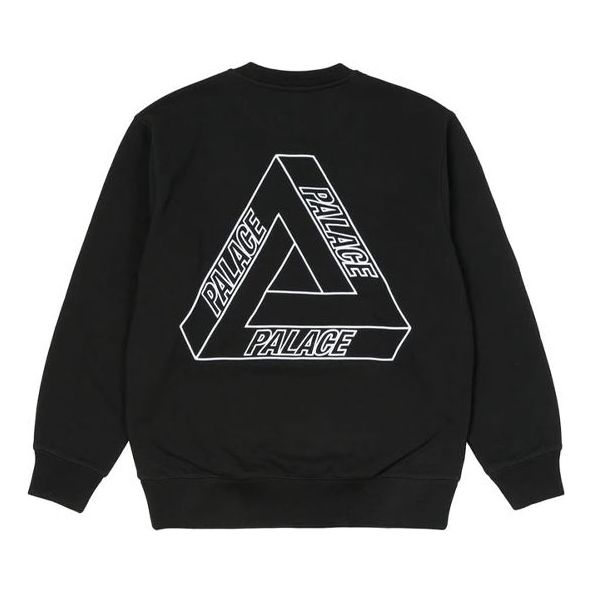 PALACE Outliner Mit Desigher Crew Black Back Triangle Printing Round Neck Unisex P20CS140