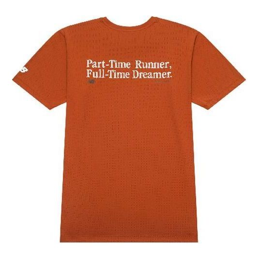 New Balance NB Icon T-shirt 'Dark Orange' NEE25031-BUR