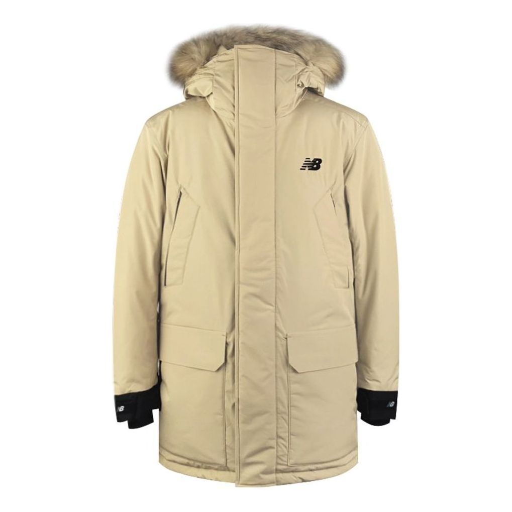 New Balance Lifestyle Down Puffer Jacket 'Beige Black' NP943021-BEI