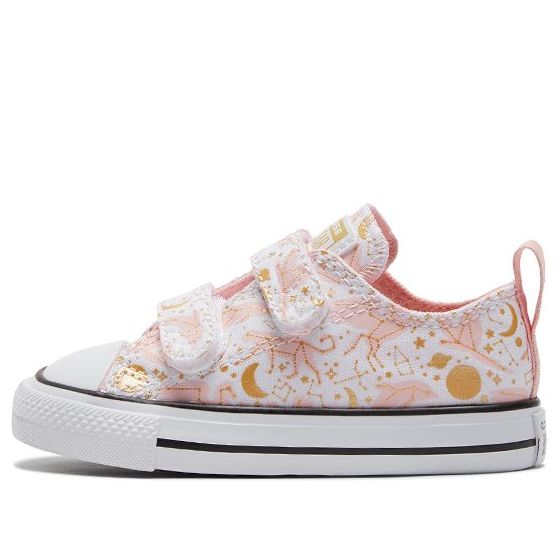 (TD) Converse Chuck Taylor All Star 2V Canvas Shoes Pink/White 772223C