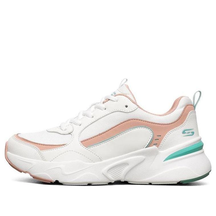 (WMNS) Skechers Bob's Bamina Low-Top White/Pink 117040-WPK