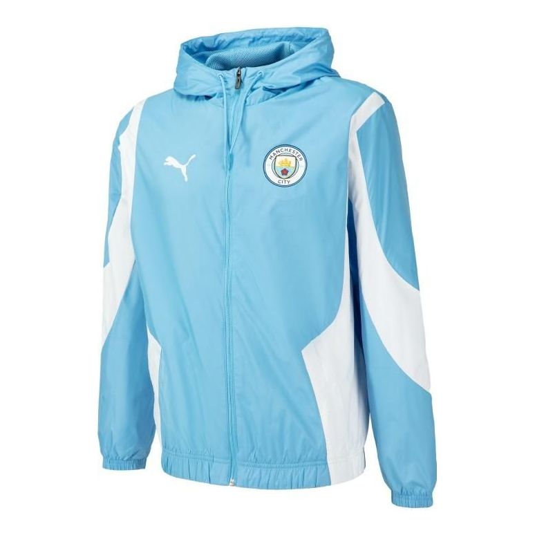PUMA Mcfc Prematch Woven Anthem Jacket 'Blue' 772846-01