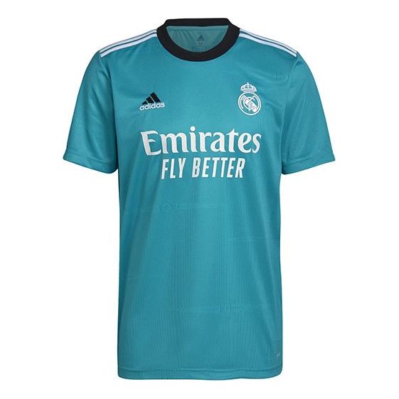 Men's adidas Real Madrid 2nd Away Fan Edition Short Sleeve Soccer/Football Malachite Green Jersey H40951