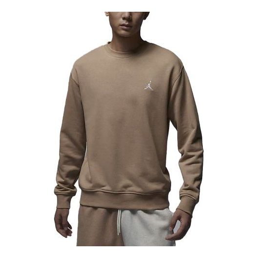 Air Jordan Essentials Logo Sweaters 'Khaki White' FQ1865-200