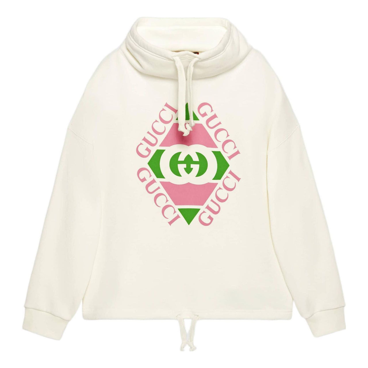 (WMNS) Gucci vintage logo cotton sweatshirt 'White' 717417-XJEV6-9095