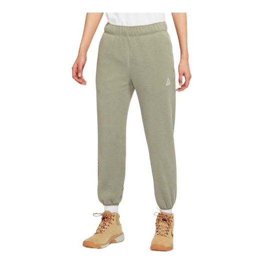(WMNS) Nike ACG Polartec Wolf Tree Casual Bundle Feet Sports Lacing Long Pants/Trousers Green CV0615-320