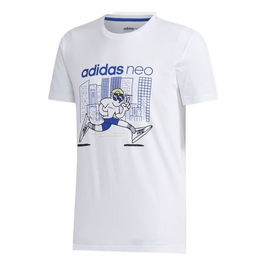 adidas neo Faves Tee Short Sleeve Men's White FP7379