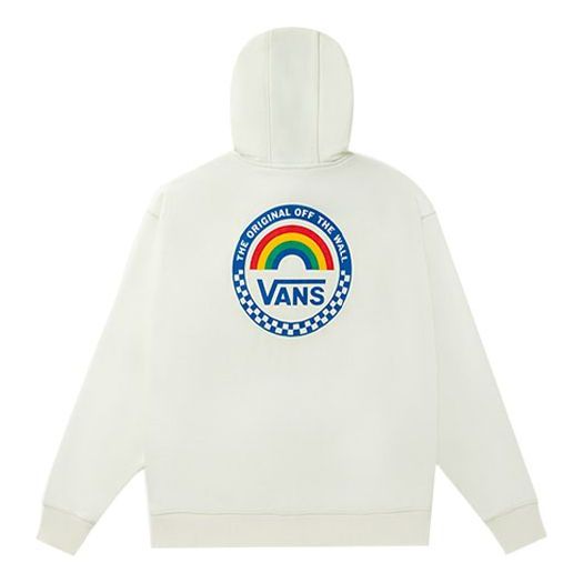 (WMNS) Vans Anaheim Rainbow Oversized Hoodie 'White' VN0A5AUEFS8