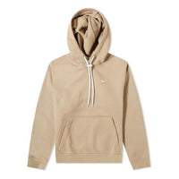 Nike Casual Sports Drawstring Fleece Lined Long Sleeves Khaki CD6393-247