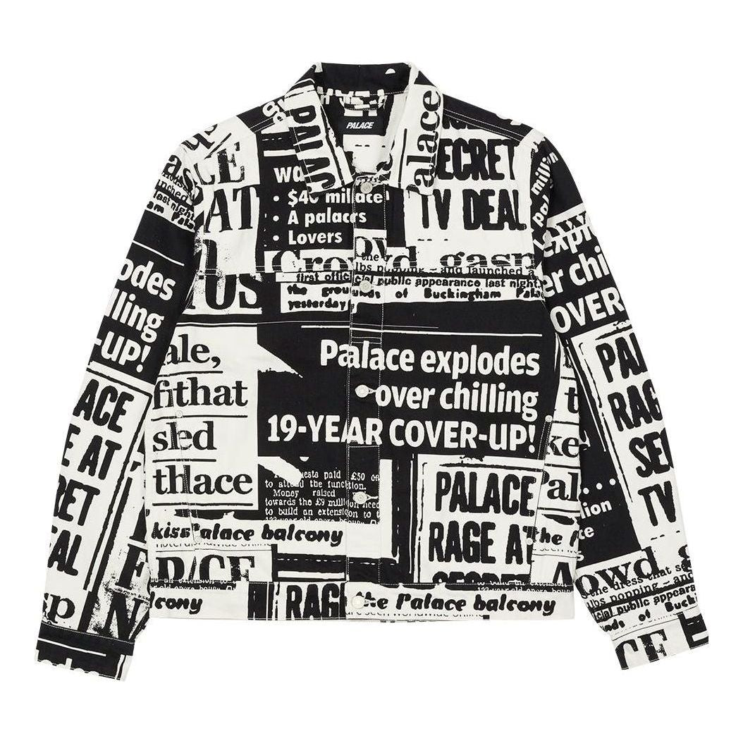 Palace SS22 Tabloid Denim Jacket 'Black' P23SHT002