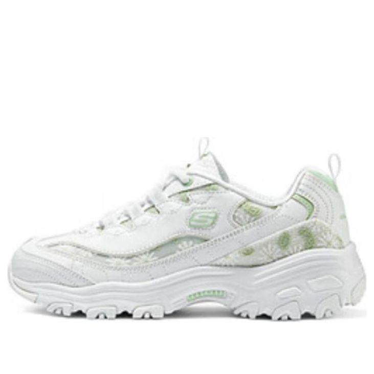 (WMNS) Skechers Women Sport D'Lites 1.0 'White Green' 150234-WGR