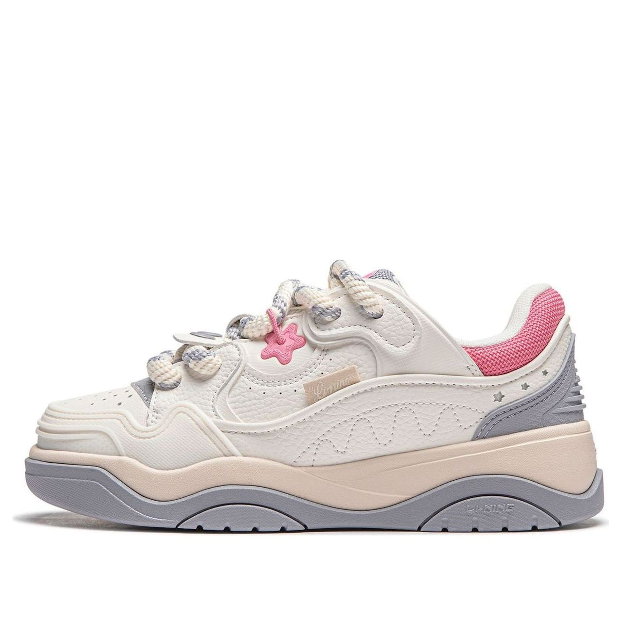 (WMNS) Li-Ning Journey 2.0 'White Pink Grey' AGCU092-4