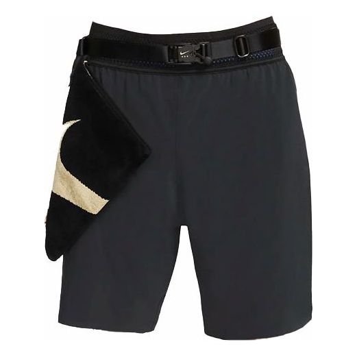 Men's Nike x MMW Crossover Solid Color Yoga 3 In 1 Sports Shorts Black DD9440-010