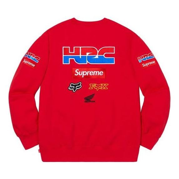 Supreme x Honda Fox Racing Crewneck 'Red' SUP-FW19-593