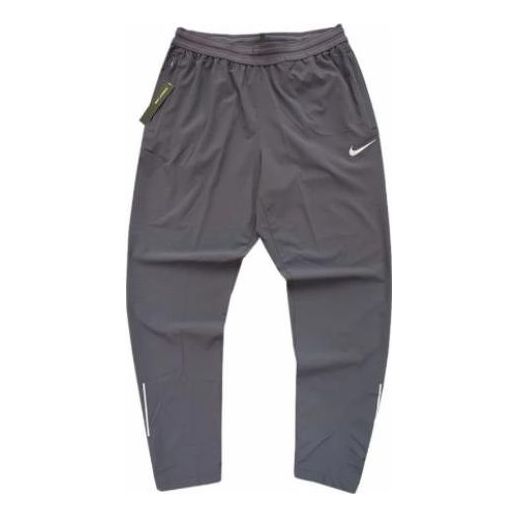 Men's Nike Solid Color Brand Logo Printing Elastic Waistband Breathable Slim Fit Sports Pants/Trousers/Joggers Gray CD8219-015