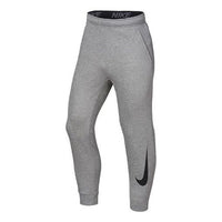Nike Windproof Solid Color Casual Sports logo Fleece Lined Long Pants Gray 932258-063