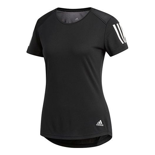 (WMNS) adidas OWN THE RUN TEE Running Short-sleeve Tee Black DQ2618
