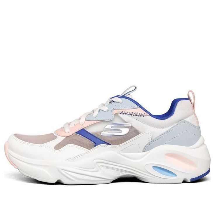 (WMNS) Skechers Stamina Airy Low Top Running Shoes White/Multi 896003-WMLT