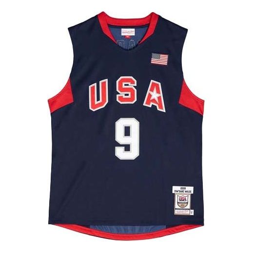 Mitchell & Ness NBA Authentic Jersey 'Team USA - Dwyane Wade 2008' AJY44385-USA08DWANAVY