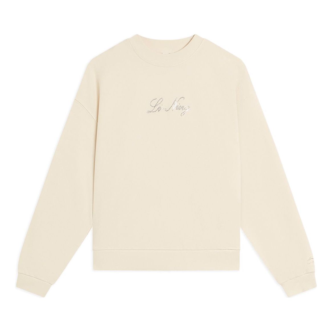 (WMNS) Li-Ning Casual Lifestyle Pullover 'Cream White' AWDS634-1