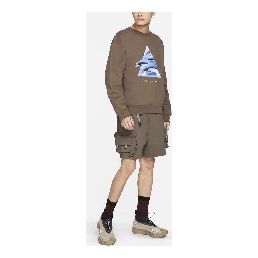 Nike ACG Solid Color Cargo Shorts US Edition Gray Brown DH8347-004