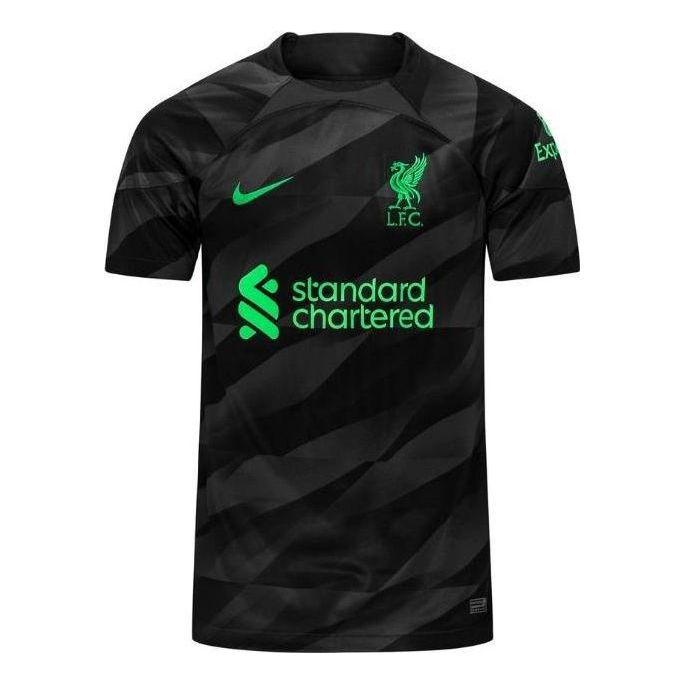 Nike Liverpool 23-24 Short Sleeve Goalkeeper Jersey 'Black' DX2691-061