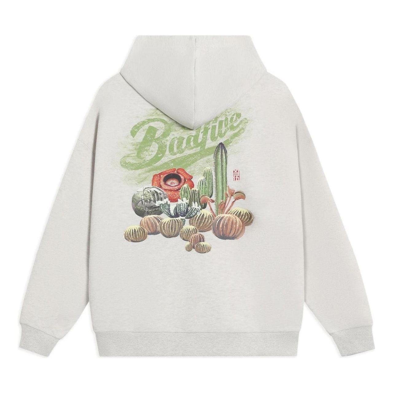 Li-Ning BadFive Plant Graphic Hoodie 'Grey' AWDS657-6